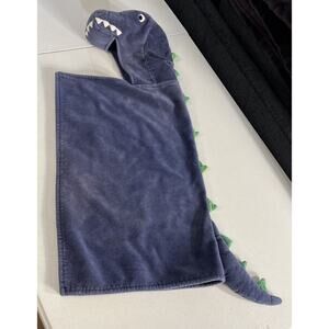 POTTERY BARN KIDS T REX BABY BATH WRAP Blue 29”x21 1/2”